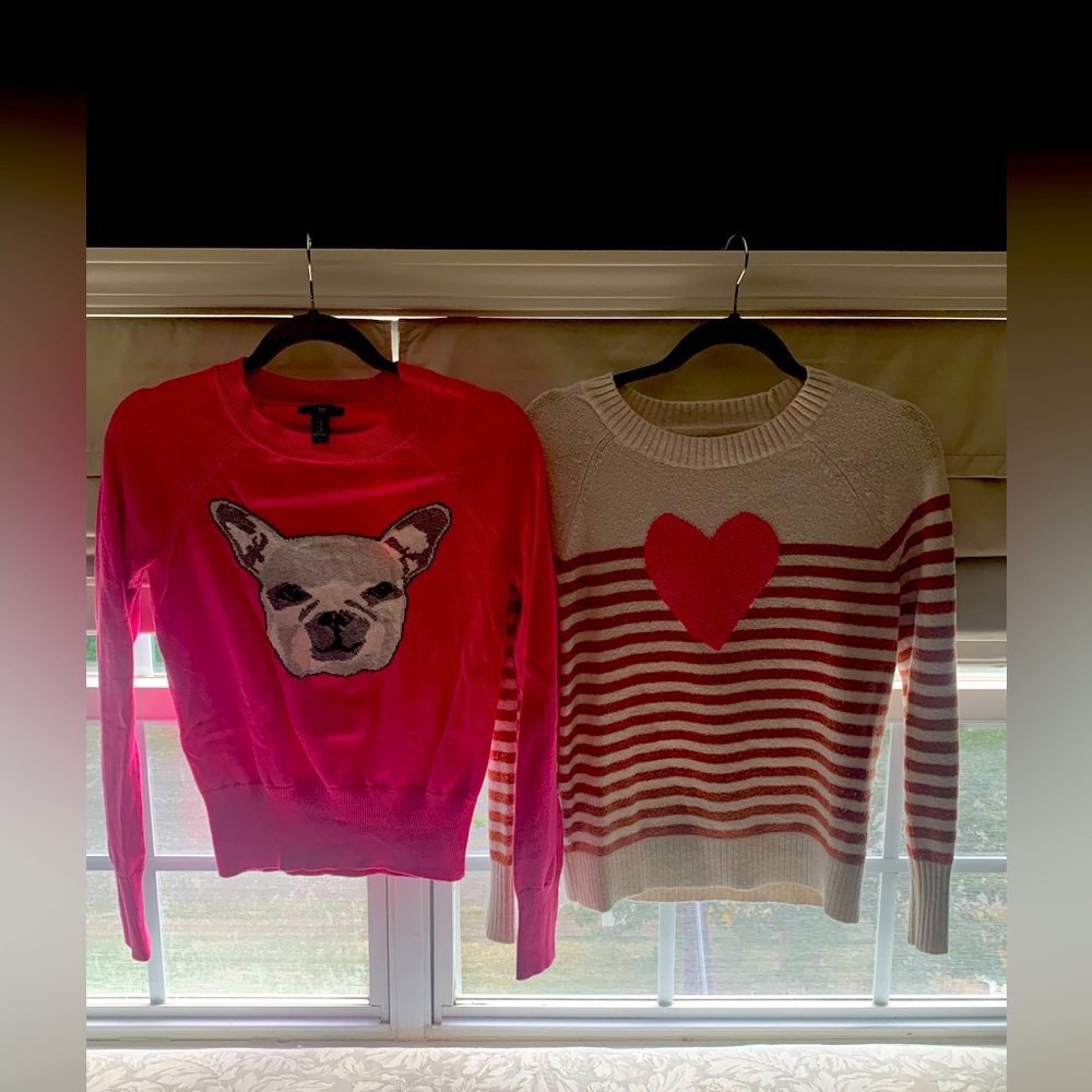 2 Graphic Sweaters